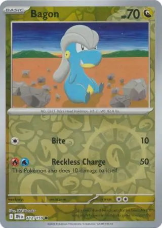 Journey Together Bagon #112/159 reverse holo